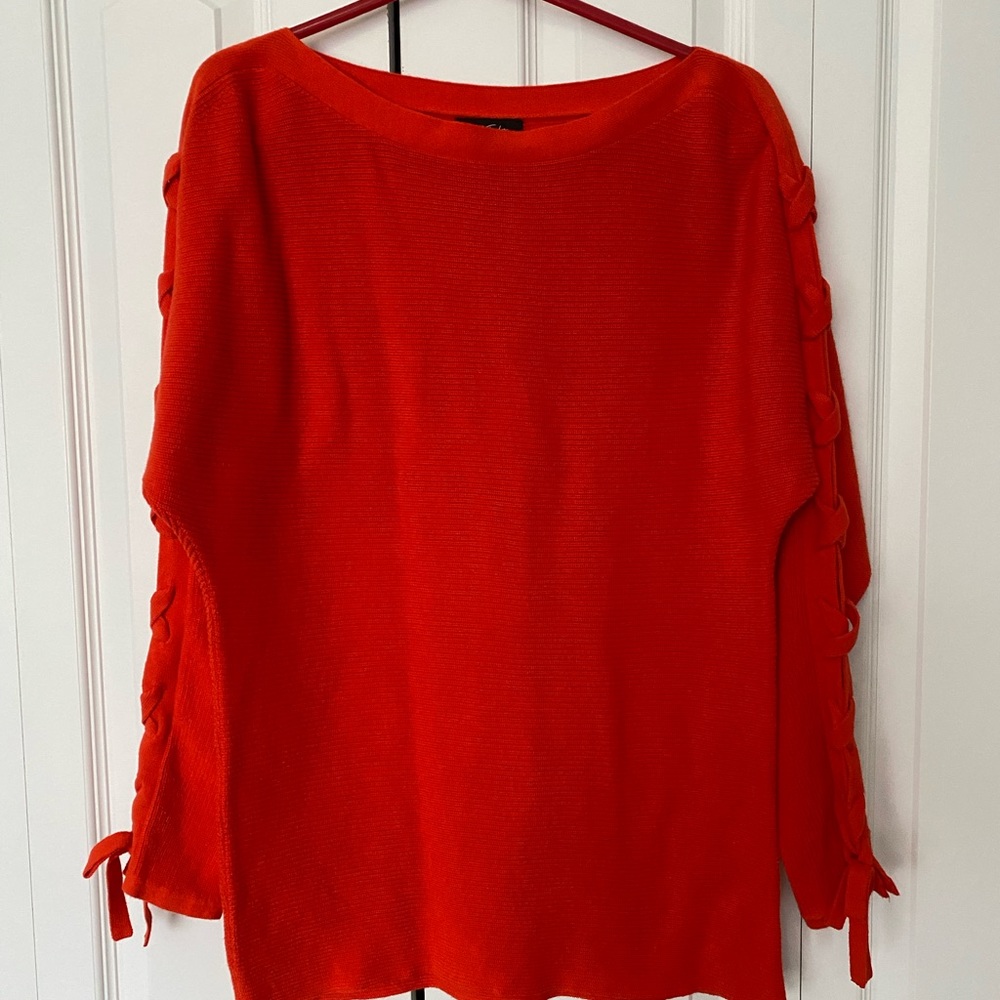 Orange sweater by Lord and Taylor
